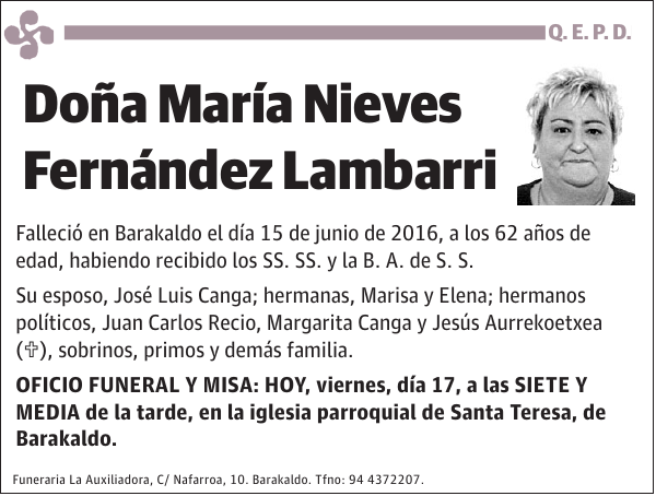 María Nieves Fernández Lambarri
