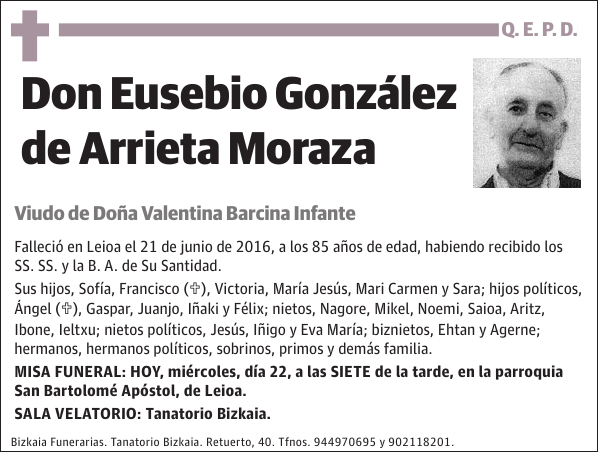 Eusebio González de Arrieta Moraza