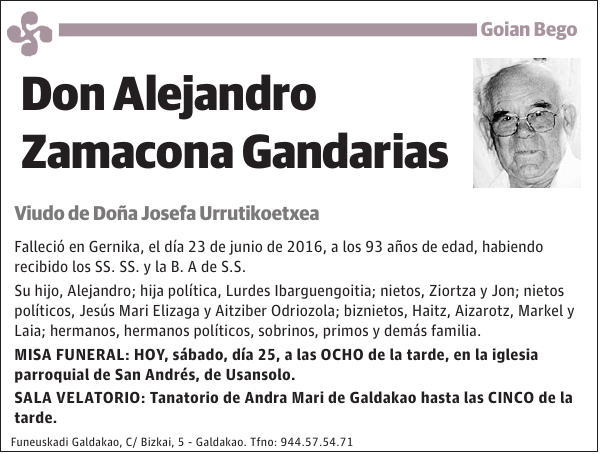 Alejandro Zamacona Gandarias