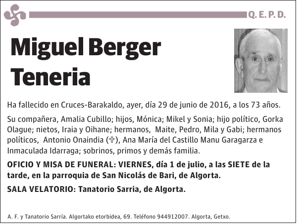 Miguel Berger Teneria