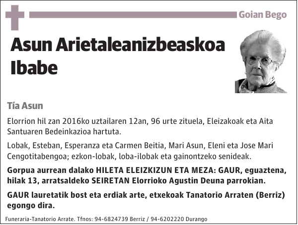Asun Arietaleanizbeaskoa Ibabe