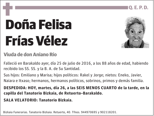 Felisa Frías Vélez