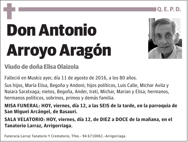 Antonio Arroyo Aragón