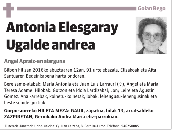 Antonia Elesgaray Ugalde
