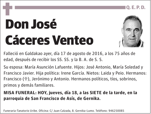 José Cáceres Venteo