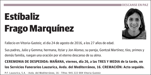 Estíbaliz Frago Marquínez
