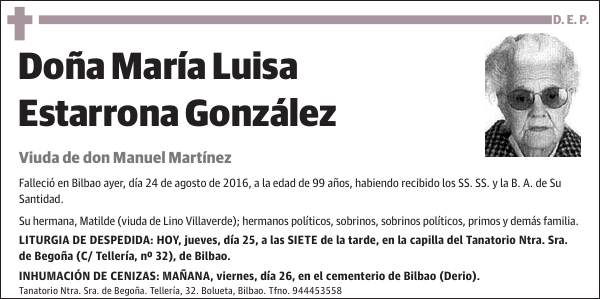 María Luisa Estarrona González