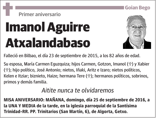 Imanol Aguirre Atxalandabaso
