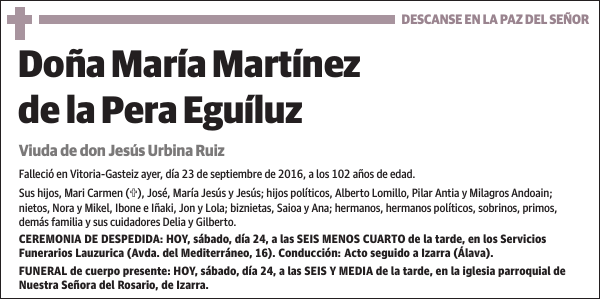 María Martínez de la Pera Eguíluz