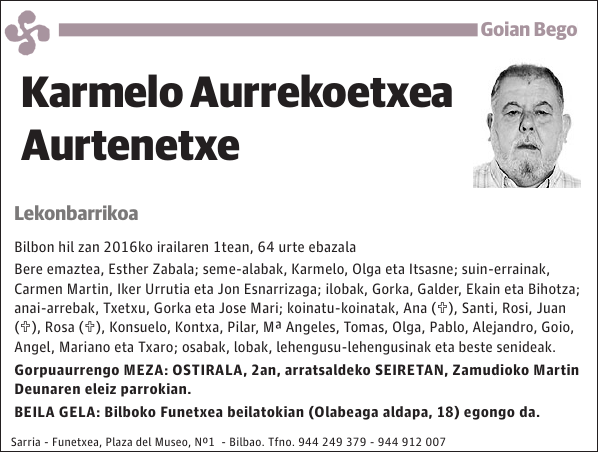 Karmelo Aurrekoetxea Aurtenetxe