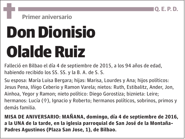 Dionisio Olalde Ruiz