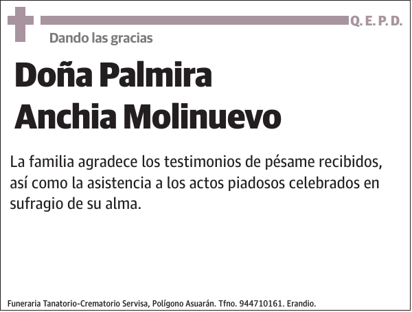 Palmira Anchia Molinuevo