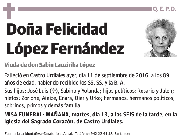 Felicidad López Fernández