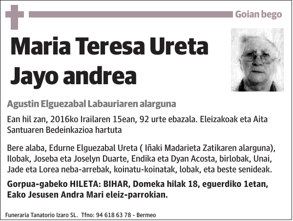 Maria Teresa Ureta Jayo