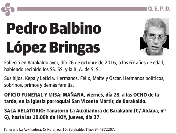 Pedro Balbino López Bringas