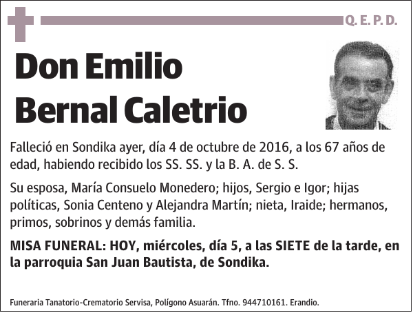 Emilio Bernal Caletrio