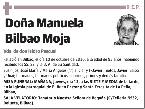 Manuela Bilbao Moja