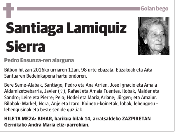 Santiaga Lamiquiz Sierra