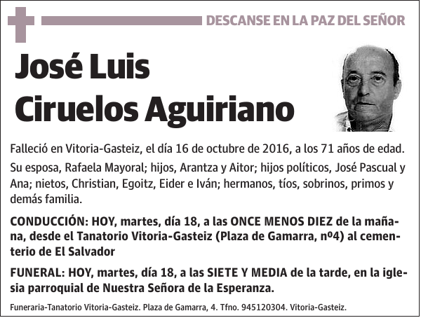 José Luis Ciruelos Aguiriano