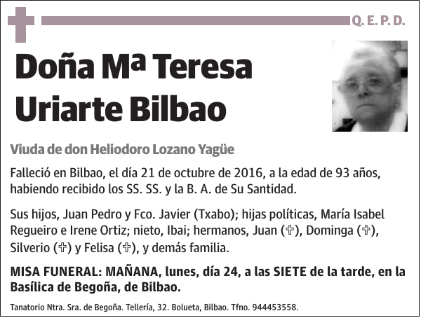 Mª Teresa Uriarte Bilbao