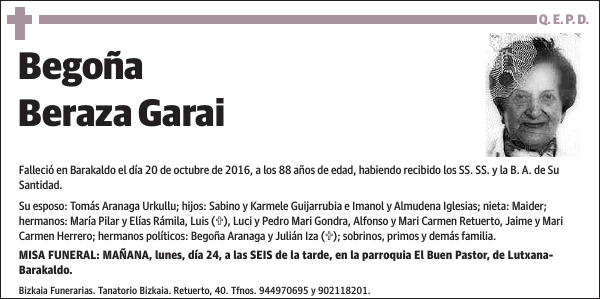 Begoña Beraza Garai