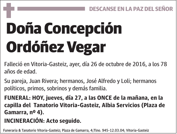 Concepción Ordóñez Vegar