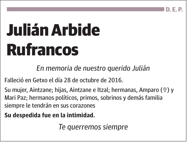 Julián Arbide Rufrancos