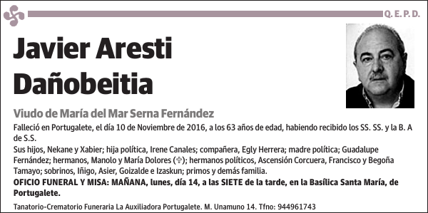 Javier Aresti Dañobeitia