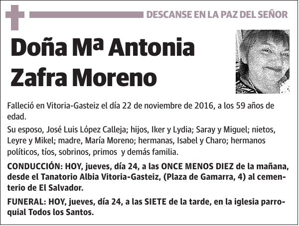 Mª Antonia Zafra Moreno