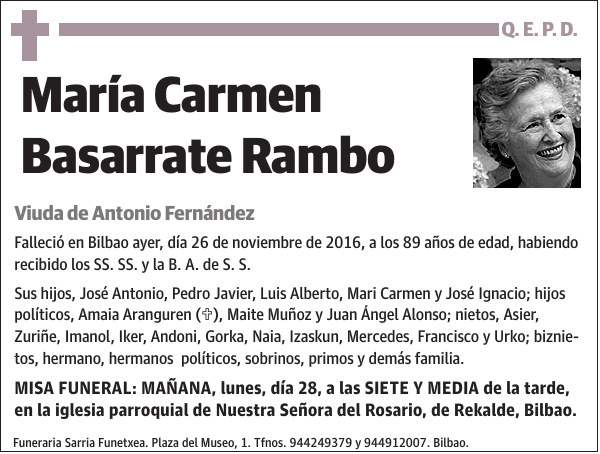 María Carmen Basarrate Rambo