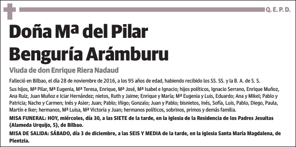 Mª del Pilar Benguría Arámburu