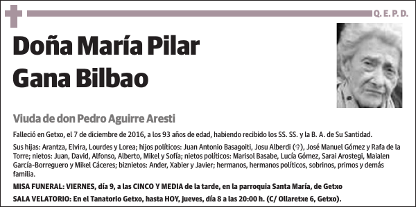 María Pilar Gana Bilbao