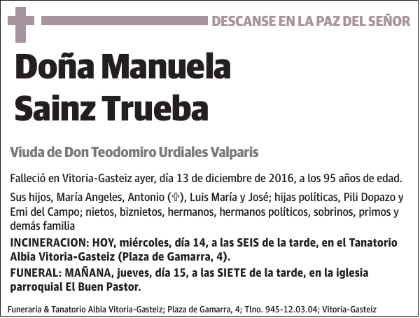 Manuela Sainz Trueba