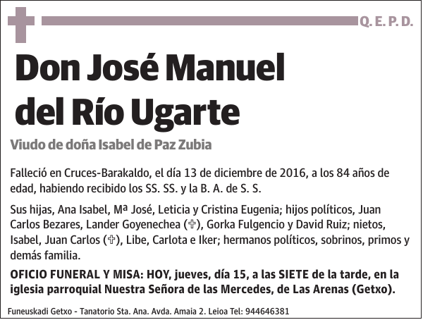 José Manuel del Río Ugarte