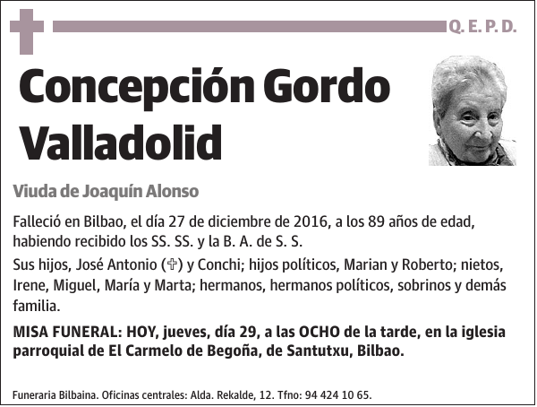 Concepción Gordo Valladolid