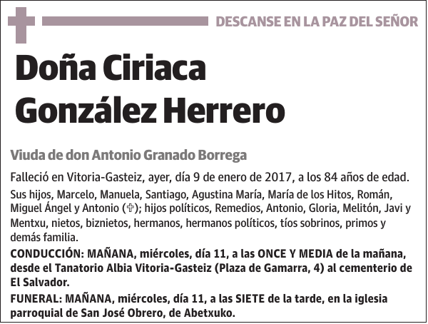 Ciriaca González Herrero