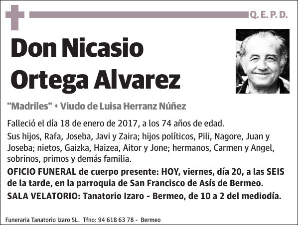 Nicasio Ortega Alvarez