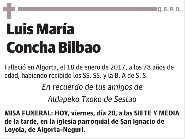 Luis María Concha Bilbao