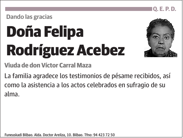 Felipa Rodríguez Acebez