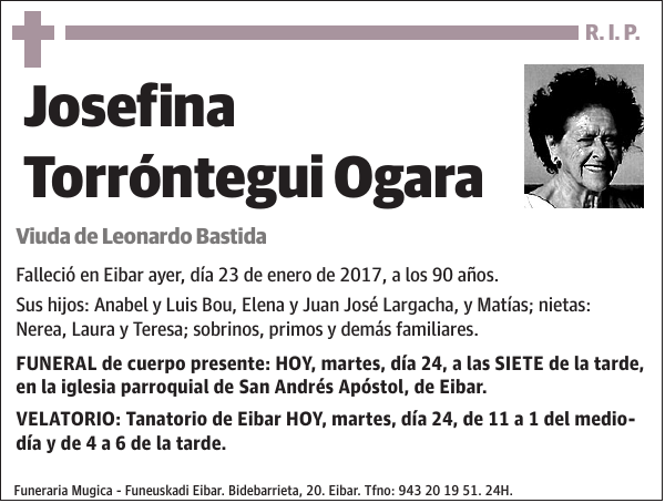 Josefina Torróntegui Ogara
