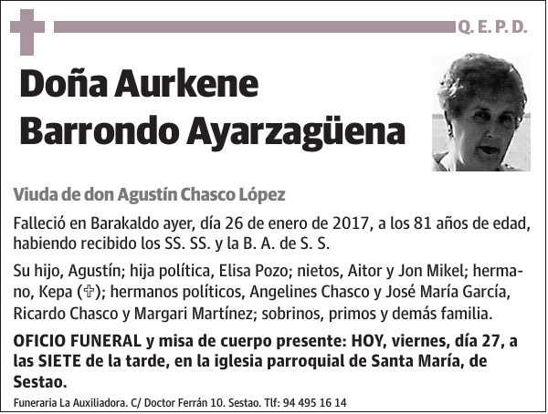 Aurkene Barrondo Ayarzagüena