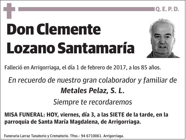 Clemente Lozano Santamaría