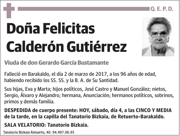 Felicitas Calderón Gutiérrez