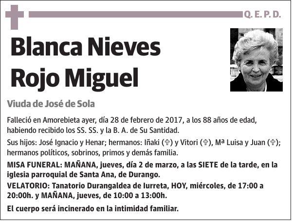 Blanca Nieves Rojo Miguel