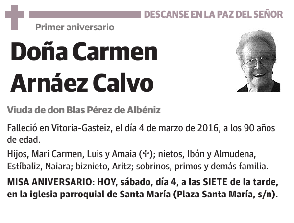 Carmen Arnáez Calvo