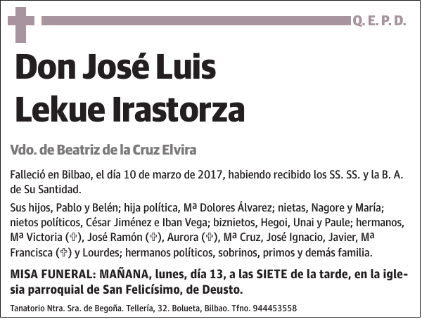 José Luis Lekue Irastorza