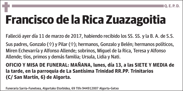 Francisco de la Rica Zuazagoitia