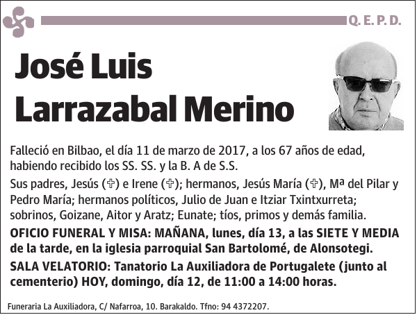 José Luis Larrazabal Merino