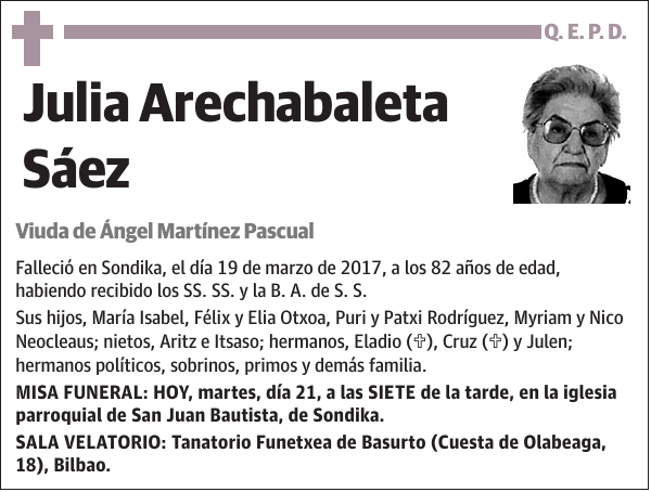 Julia Arechabaleta Sáez