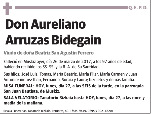 Aureliano Arruzas Bidegain